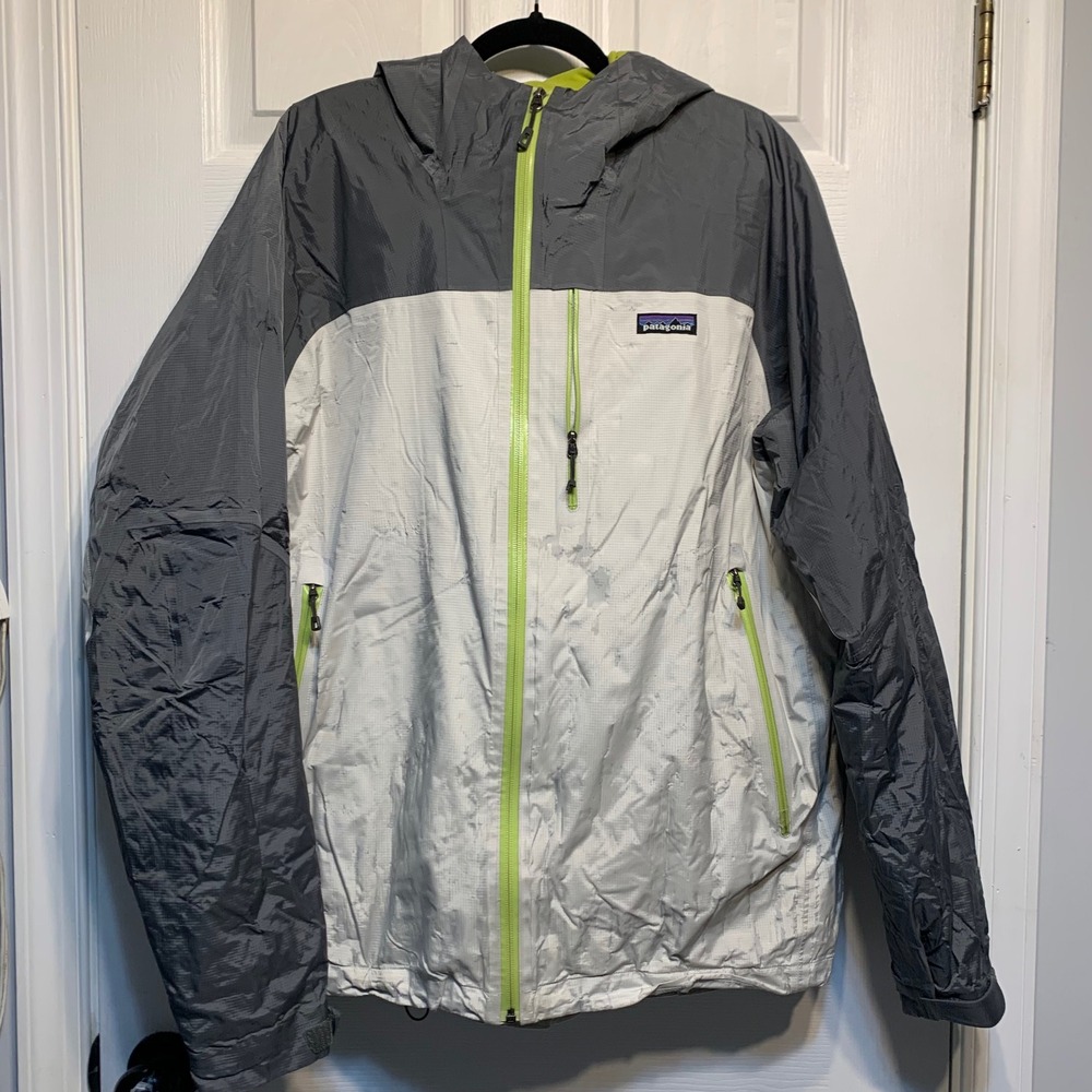 Patagonia H2No Primaloft Hooded Jacket XL Grey Insulated Ripstop Gorpcore Layer